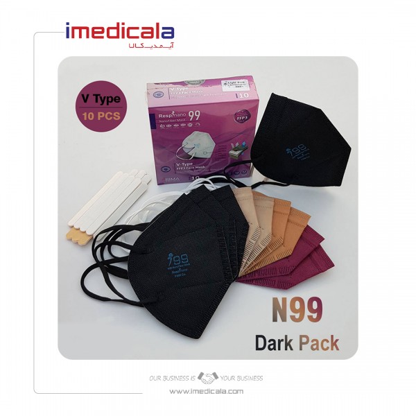 ماسک ffp3 بدون سوپاپ-dark